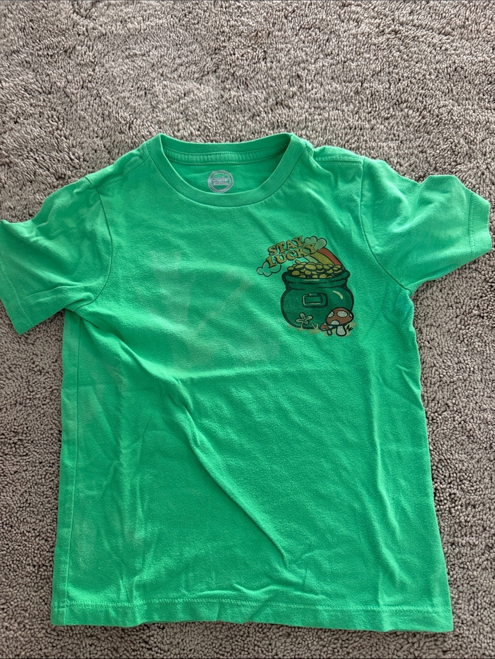 wonder nation Green 'Stay Lucky' Pot of Gold Graphic Tee